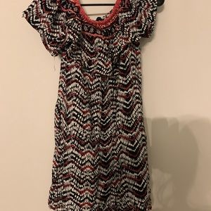 Sanctuary Small multicolor off shoulder dress